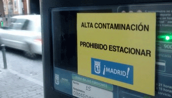 alta contaminación Madrid