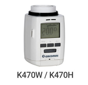 Cabezales termostáticos Giacomini K470W Y K470H