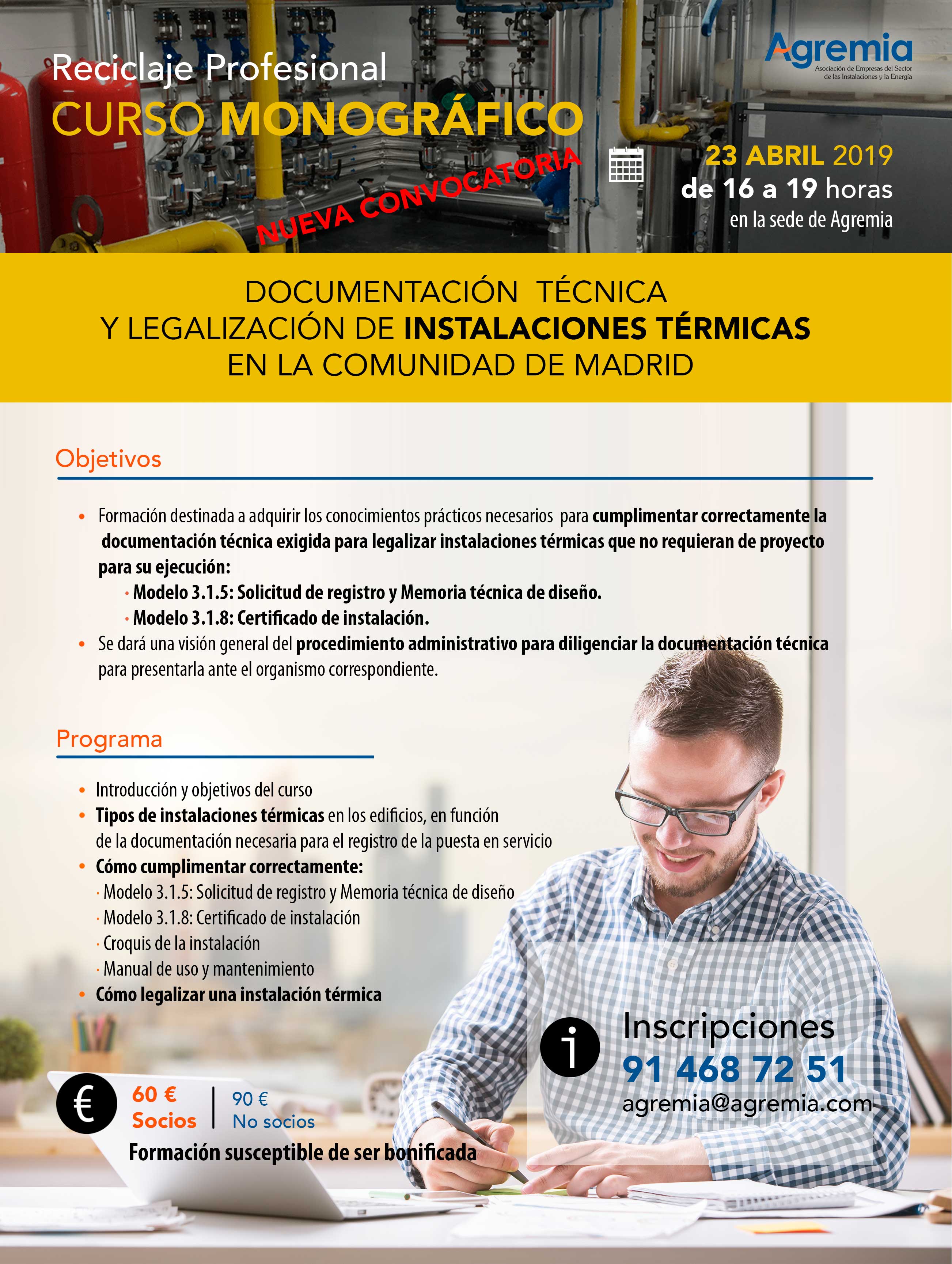 Curso práctico de reciclaje profesional: Cómo cumplimentar correctamente la documentación técnica y cómo legalizar instalaciones térmicas (RITE)